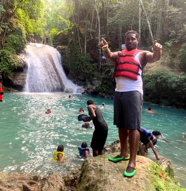 Men included, trip to Blue Hole Ocho Rios