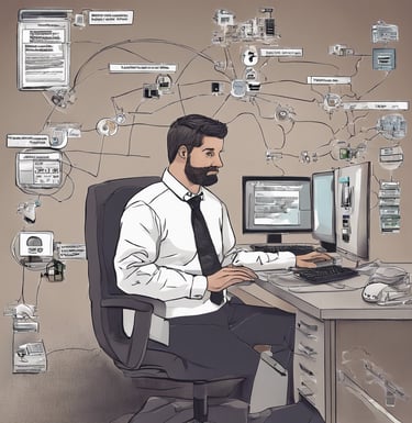 person holding pencil near laptop computer