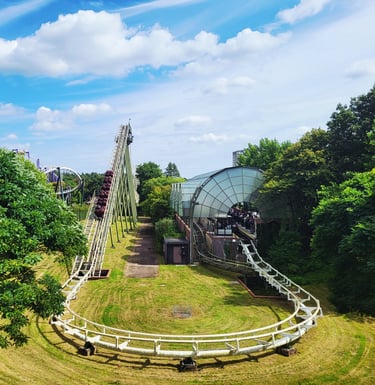 big loop vekoma roller coaster heide park