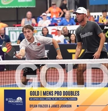 Dylan Frazier and JW Johnson US Open graphic