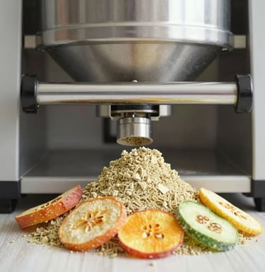 Cargo containers loaded with agro products ready for shipment at a bustling port