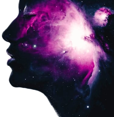 Destinosophy holds a wealth of resources on Destiny and other cosmic phenomena. Img shows the universe within us.