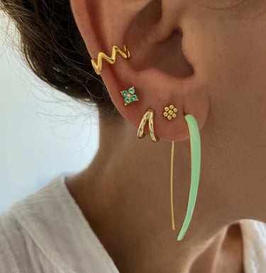Boucles d'oreilles en plaqué or