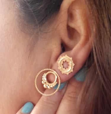 Boucles d'oreilles en plaqué or