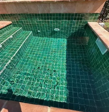 Zelliges emailles verts