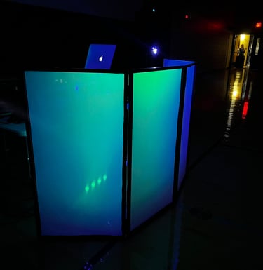 school prom dj setup