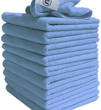 a stack of towels and a pile of towels