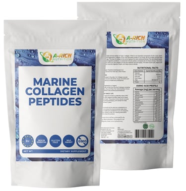 A bag of marine collagen powder