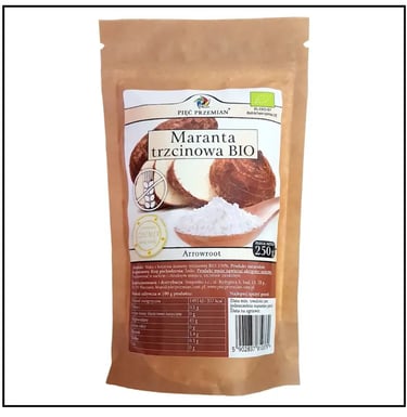 Natūralus arrowroot krakmolas AIP receptams