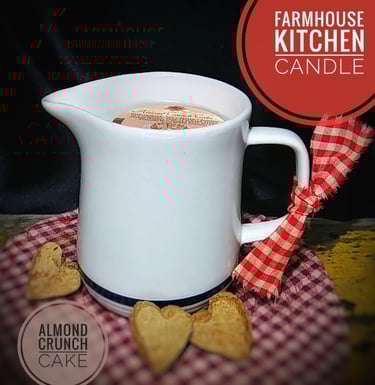 a rustic candle decoration in the kitchen
