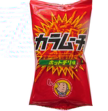 a bag of Spicy Chili Chips