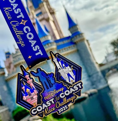 2025 runDisney Coast to Coast Challenge Medal