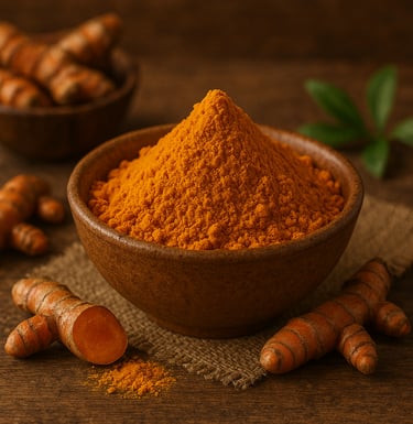 a bowl of turmeric