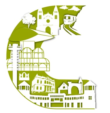 desenho de pontos turisticos de Curitiba