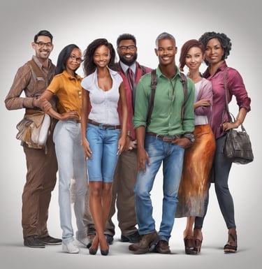 people holding flag of U.S.A miniature