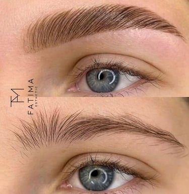 Microblading Ergebnis in Rotkreuz – vorher nachher Ansicht