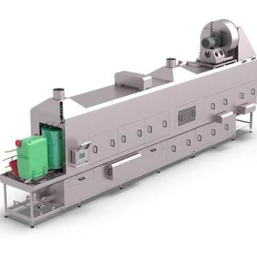 Tunnel conveyor washer