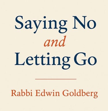 Saying No and Letting Go podcast show art