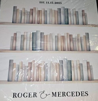 Minimalist book signature guestbook alternative