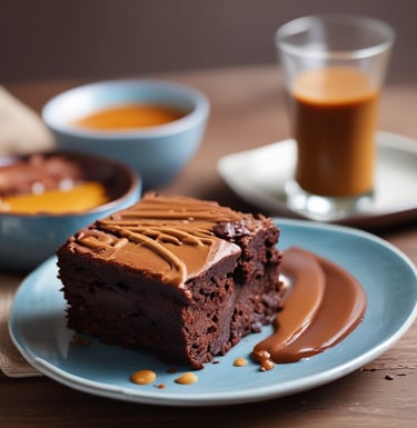 a piece of cake on a plate with raspberries
