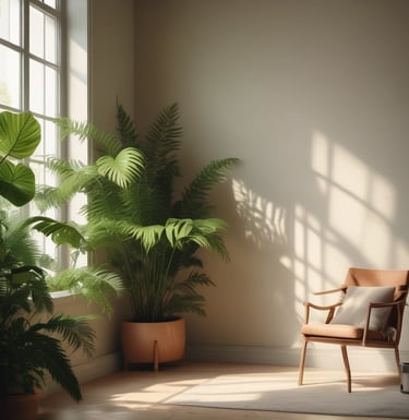 Bright living room with modern inventory