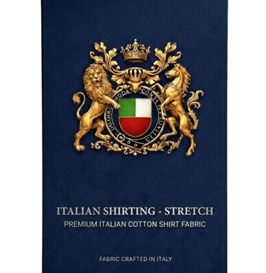 Premium Italian shirting stretch cotton fabric