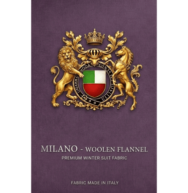 Milano woolen flannel premium winter suit fabric