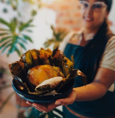 Tamal Quindiano en el Tamal Quindiando Restaurante del Corredor La Tebaida Quindío