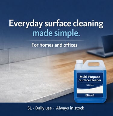 Commercial cleaning supplies multi-purpose surface cleaner 5 litre for kitchens and workspaces