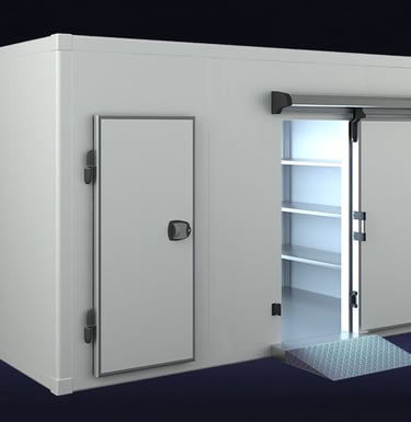 insulated cool room with sliding door and swing door sydney new south wales 