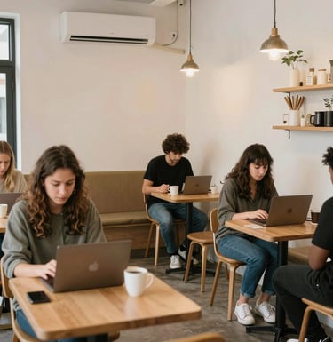 people at restaurant
