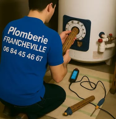 plombier chauffe eau en panne disjoncteur qui saute diagnostic Francheville 69340
