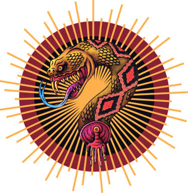 Snake Head, Design Created By PassengerX, Crotalus Tattoo LLC Logo,
