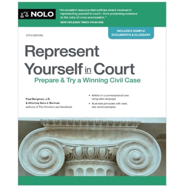 Nolo’s “Represent Yourself in Court”
