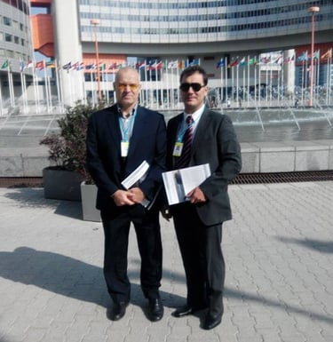 Luis Santos y Rogerio Guimaro ONU Viena