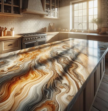 Encimera marmoleado cocina - Resina Masters