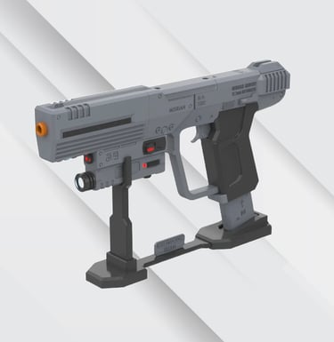Halo SOCOM M6C silenced pistol replica, 3D printed ODST version