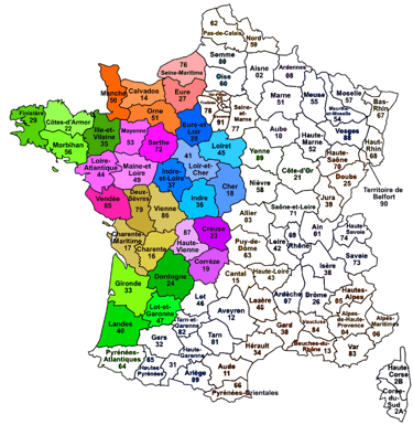 Notre zone d'intervention en France