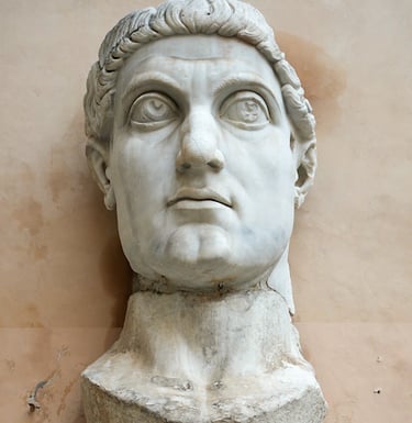 Constantine statue bust