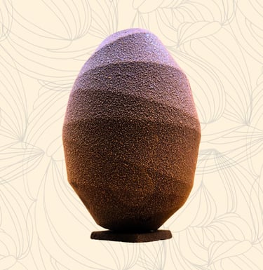 un oeuf de pâque au chocolat au lait
