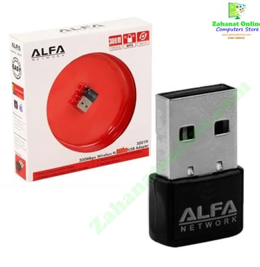 Alfa 300Mbps Mini USB WiFi Adapter Dongle for PC zahanatonline.com