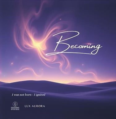 Lux Aurora cover – glowing landscape, ambient electronic vocals