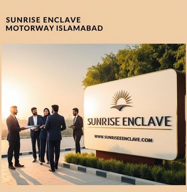a group of men standing in front of a sign that says sunrise