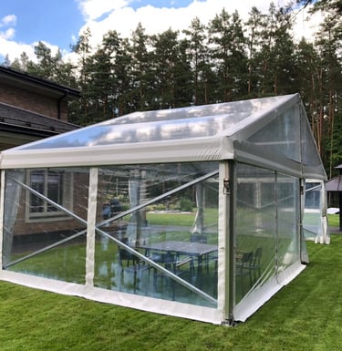 Modulinis paviljonas 10m pločio