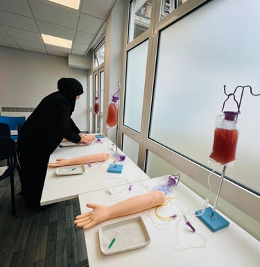 The phlebotomy trainer - group class