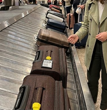 Image showing Identical Bags are on the carousel
