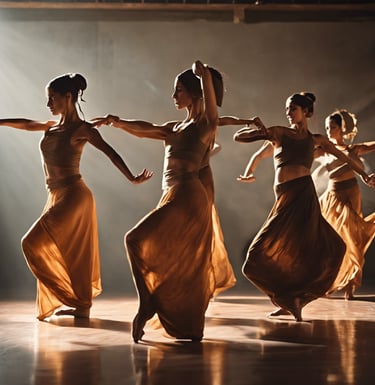 a group of people dancing