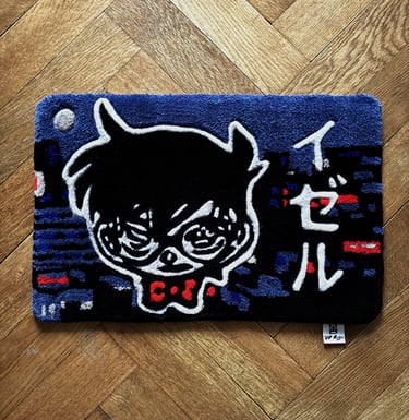 Selbstgemachter Teppich mit dem Motiv Detektiv Conan