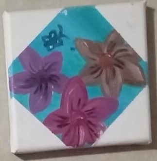 Flower Tile (painting) Kylee Nicole Smith
