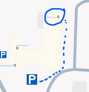 parturi studio naava tikanmaa reittiohjeet